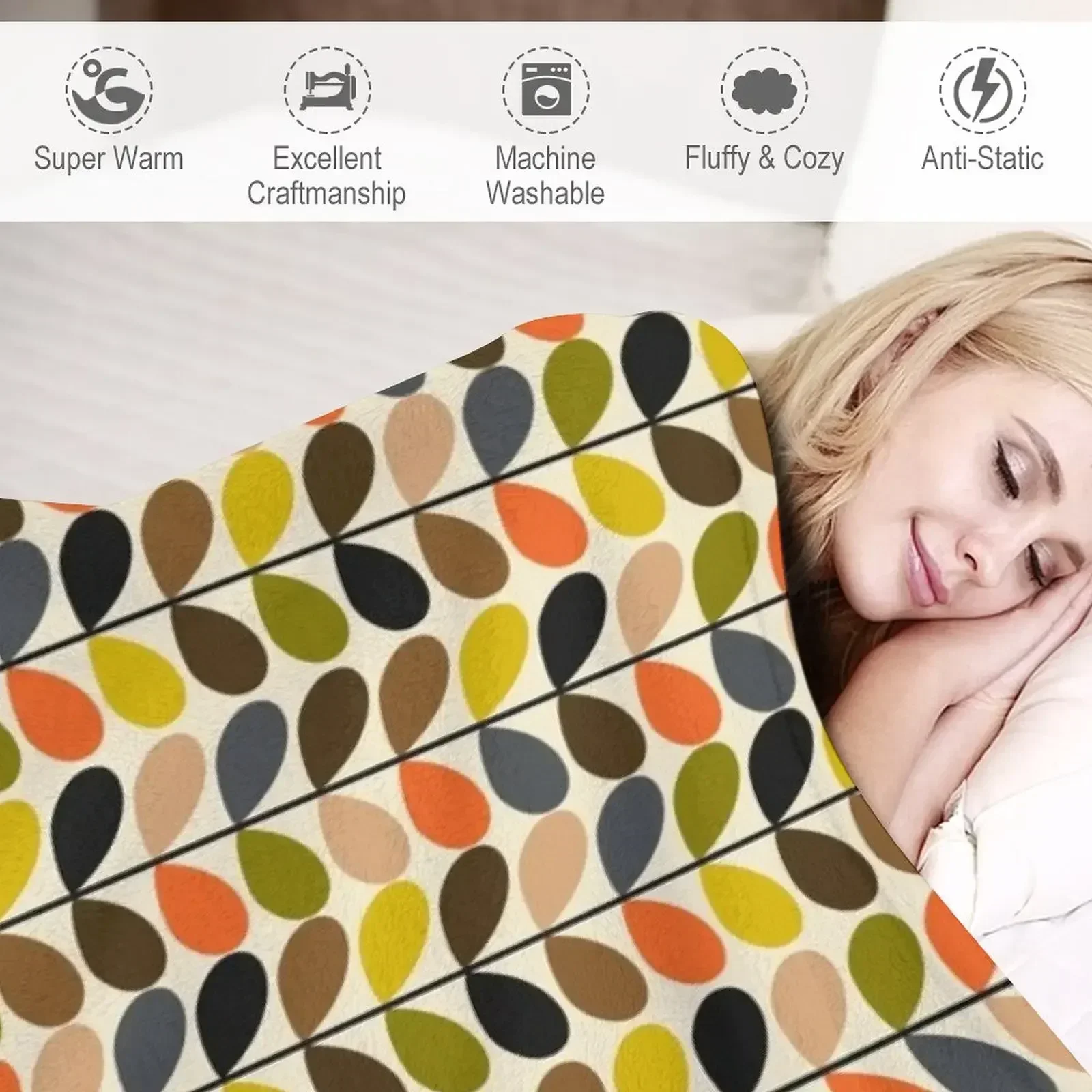 Одеяло Orla Kiely мягкие кровати модные одеяла для детских прически