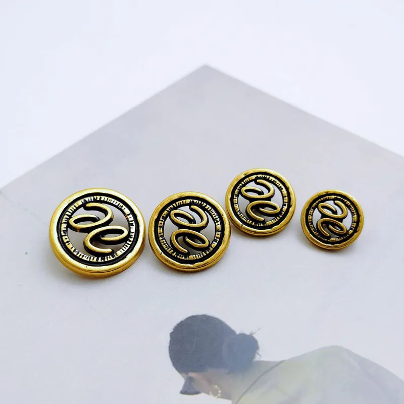 10 шт. металлические пуговицы в стиле ретро 15/18/20/23 мм