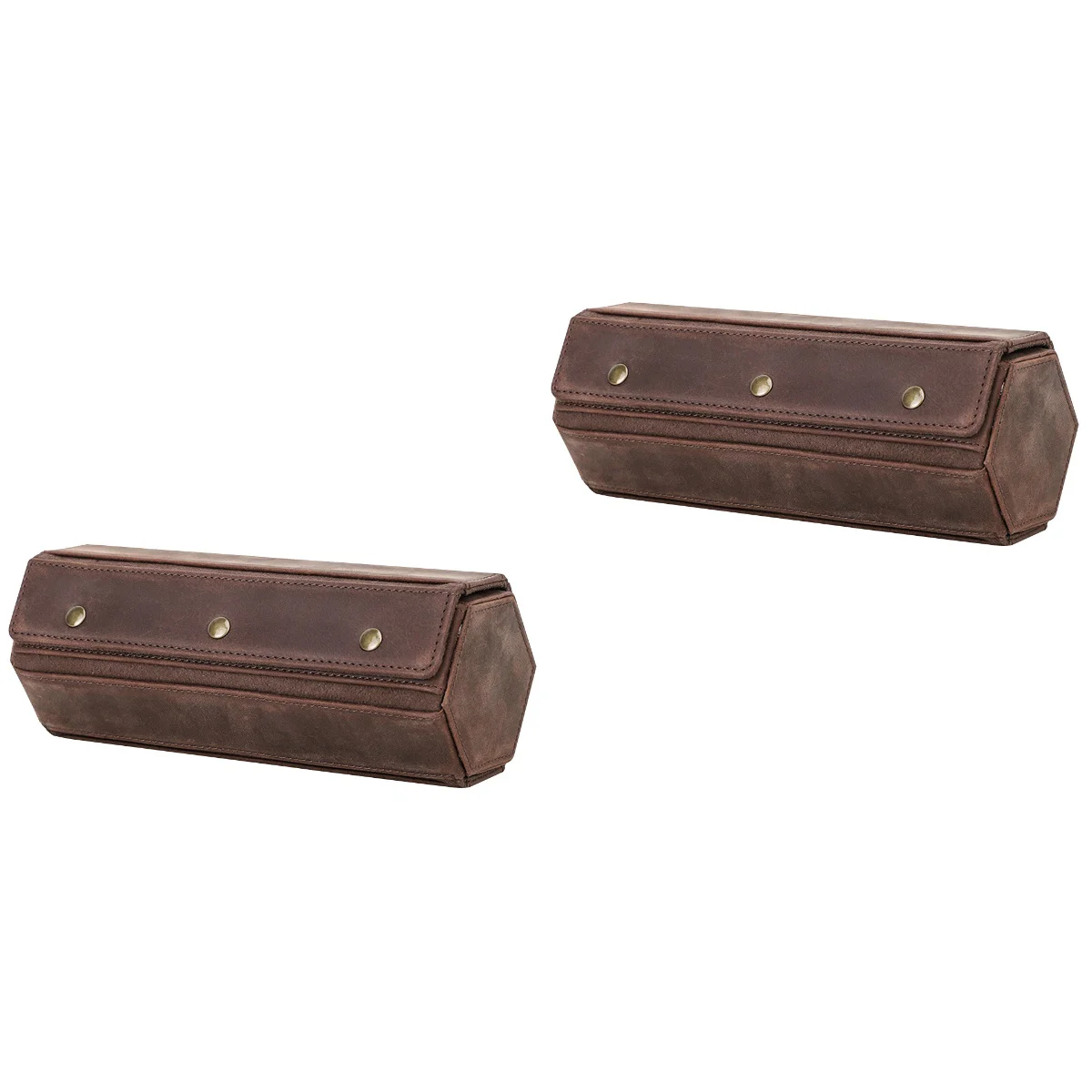 

2pcs Watch Roll Travel Case 3 Slots Watch Case Watch Storage Box Watch Organizer