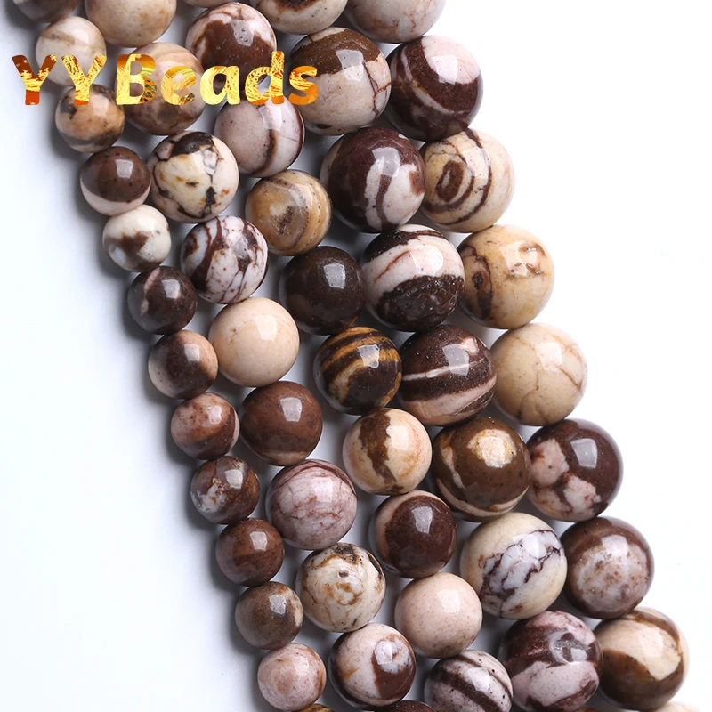 

Natural Stone Australia Zebra Jasper Round Beads Loose Beads For DIY Jewelry Making Bracelet Accessories 4 6 8 10 12mm 15"strand