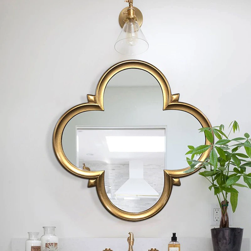 

Bedroom Decorative Wall Mirrors Aesthetic Makeup Large Bathroom Mirror Living Room Vintage Macrame Miroir Mural Wall Decor