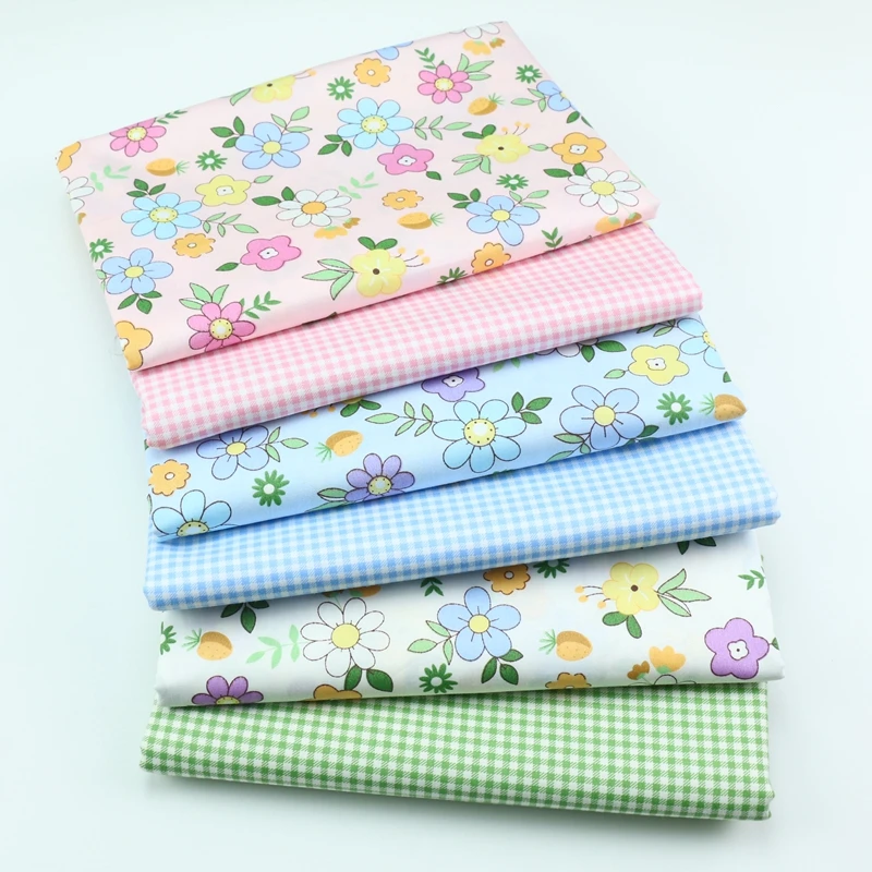 

160x50cm Fresh Pastoral Small Floral Pure Cotton Twill Printed Sewing Fabric, Making Beautiful Dress DIY Handmade Cloth