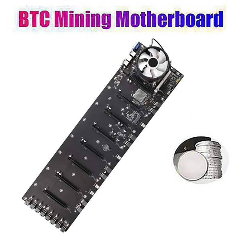 Семейная материнская плата для майнинга BTC с процессором G530 + вентилятором 128G SSD
