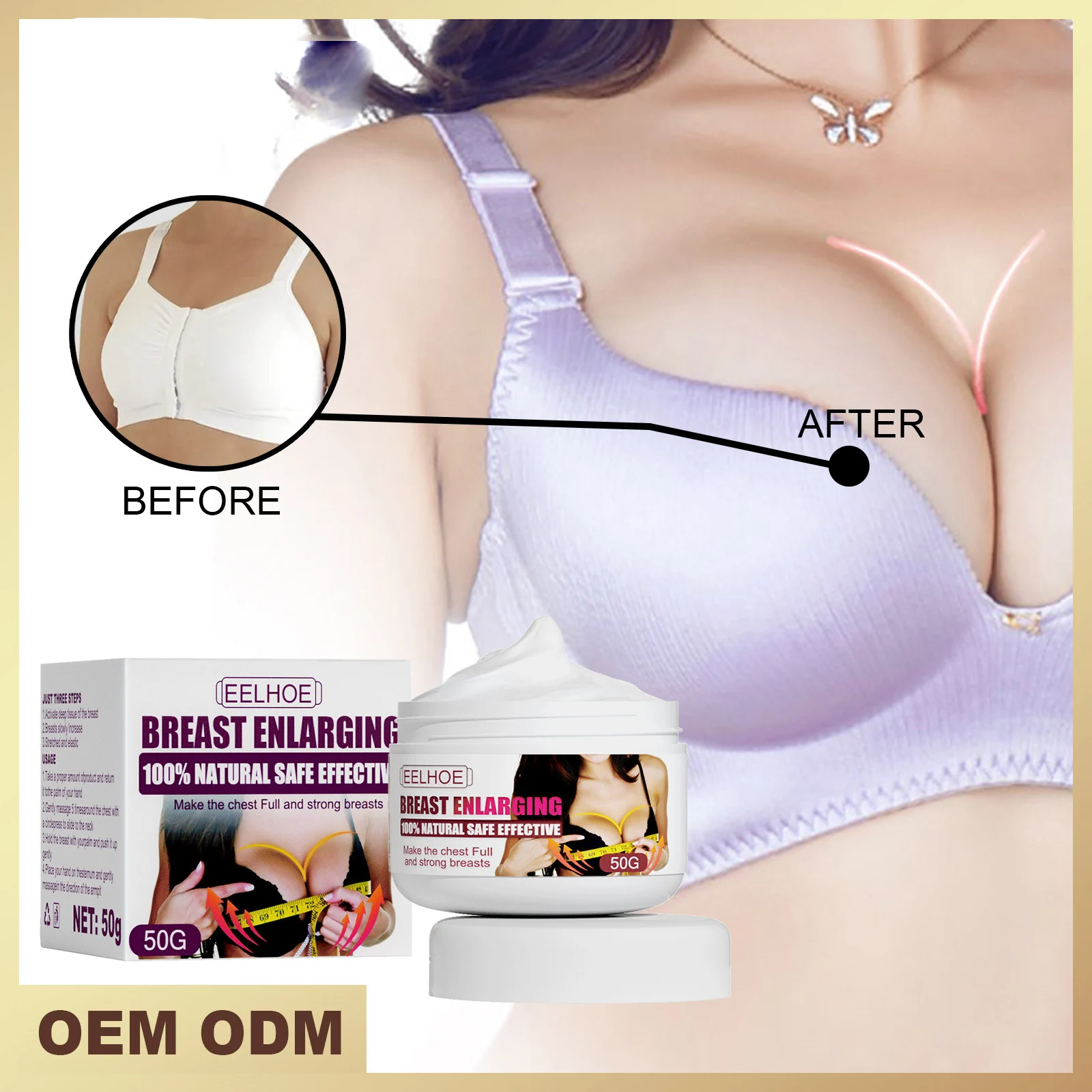 

Breast Enhancement Oil Female Massage Essential Increase Elasticity Breast For Women Beauty Health Plump Sexy Body Hip Cream