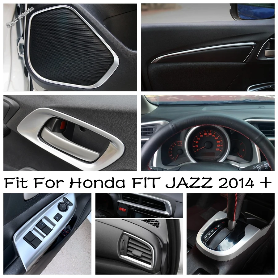 

Inner Door Handle / Center Console Gear Shift Panel / AC Vent Outlet Cover Trim For Honda FIT JAZZ 2014 - 2020 Matte Accessories