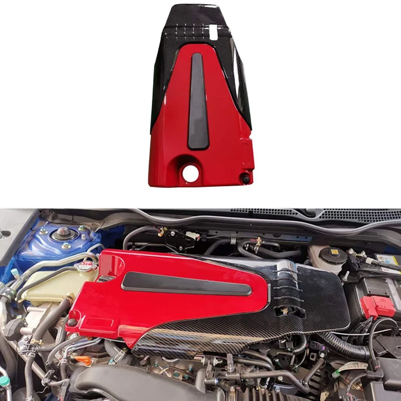 Крышка двигателя автомобиля Капот из углеродного волокна ABS Стиль для Honda Civic Accord