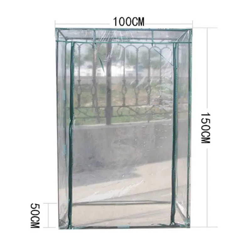 Greenhouse Growbag PVC Waterproof Cover Garden Green House Multi Tiers Folded Green Household Plant Flower Greenhouse Shed images - 6