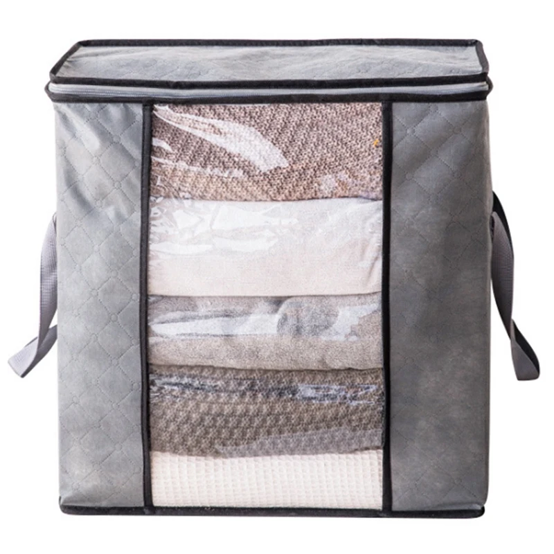 

Foldable Storage Bag Household Waterproof Clothing Storage Basket Non-Woven Finishing Box Quilt Storage Bag