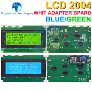 TZT LCD2004+I2C 2004 20x4 2004A Blue/Green screen HD44780 Character LCD /w IIC/I2C Serial Interface Adapter Module For Arduino