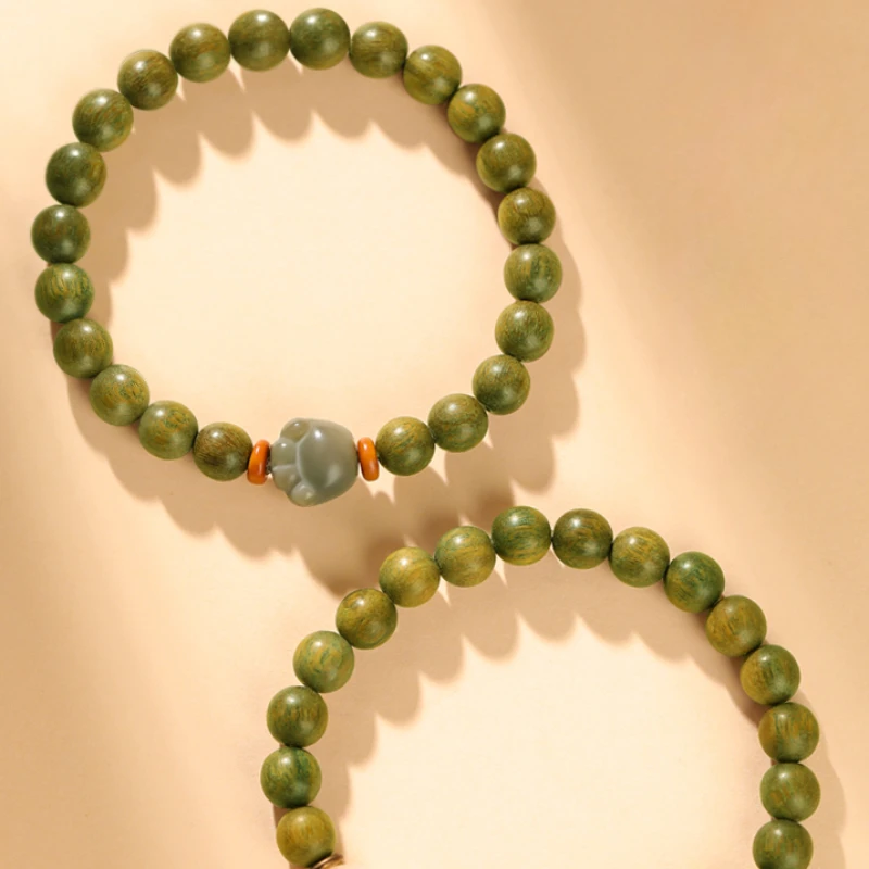 Браслет из сандалового дерева браслет с изображением знаков зодиака Бодхи для