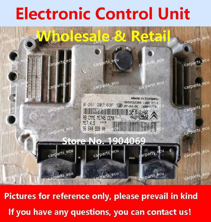 Для автомобильного двигателя Dongfeng Peugeot Citroen Elysee компьютера/ECU/ME7.4.5 0261201675