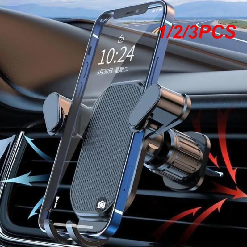 

1/2/3PCS Gravity Car Phone Holder Air Vent Hook Phone Mount 360-Degree Rotation Smart Phone Holder for Car One-Hand Placement