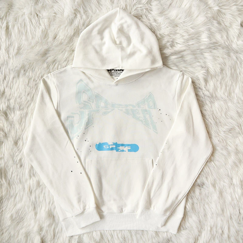 

Patchwork Sp5der 555555 White Hoodies Men Women 1:1 High Quality Sweatshirts Young Thug Spiderweb Oversized Pullovers