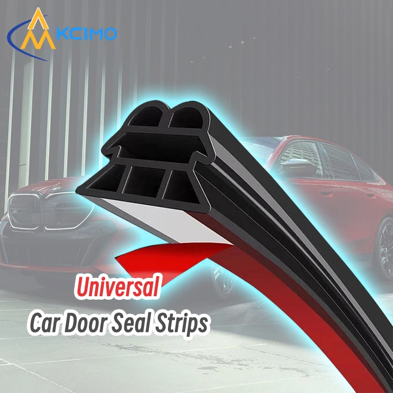 

Kcimo 3-слойные резиновые уплотнительные ленты для дверей автомобиля, звукоизоляция, защищенная от атмосферных воздействий клейкая уплотнительная накладка для автомобильных аксессуаров для интерьера 5 м