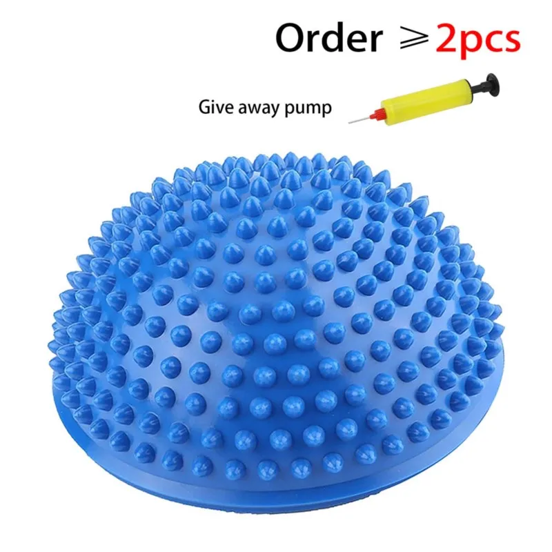 

16cm Yoga Half Ball Toy Inflatable Sphere Stepping Stones Outdoor Toys Indoor Games To Kids Balance Hemisphere Foot Massage Ball