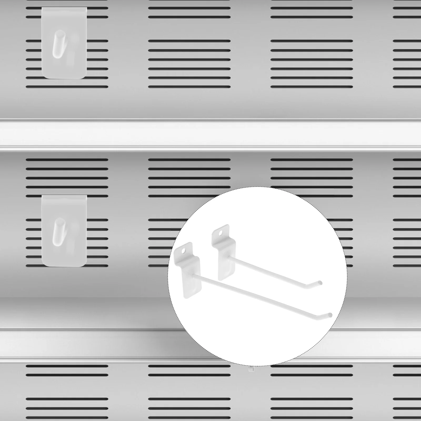 

30 Pcs Slot Hook Hangers Heavy Duty Panel Hooks Display Beam Card Iron Hanging Garage Organization