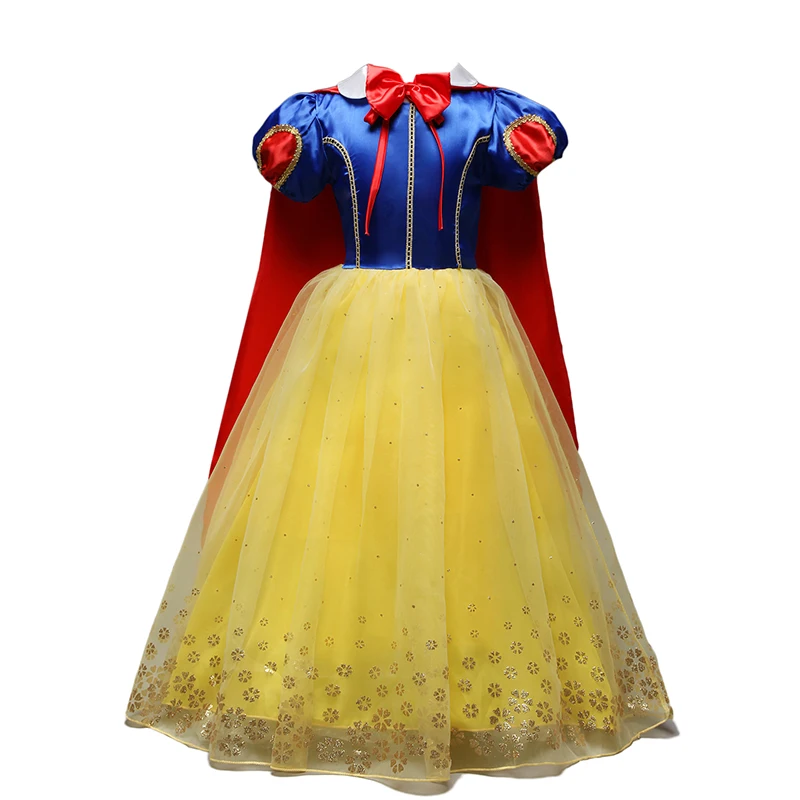 Белоснежное платье принцессы для девочек малышей костюмы на Хэллоуин вечерние