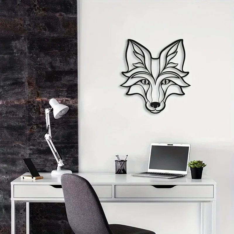 Металлический Лев Настенное Художественное Украшение Домашний Декор Железная