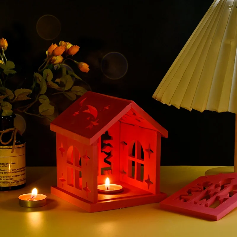 DIY сращивание свечи дом гипсовая силиконовая форма креативная любовь и мир