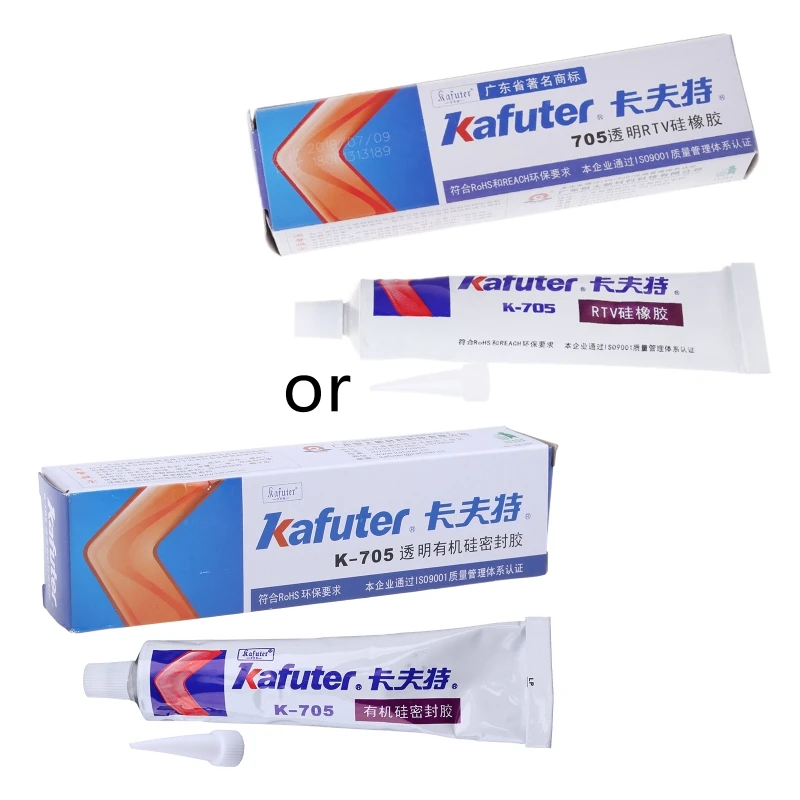 

57EC Transparent RTV Silicone Rubber Adhesive Grease Sealant Electronic Glue