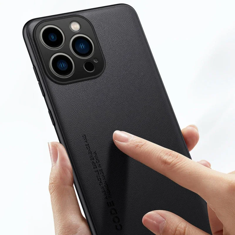 Чехол для телефона Apple iPhone 16 Pro Max Plus ультратонкий чехол из натуральной кожи полное