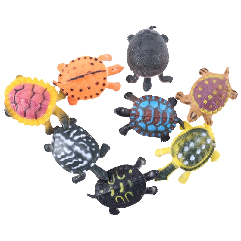 

Plastic Figurines Animal Model Dinos Insects Wild Marine Educational Toy Child - Miscellaneous - Turtles 8Pcs