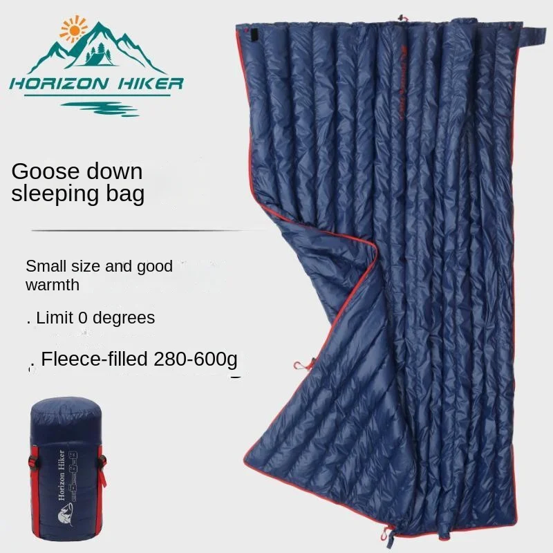

Туристический спальный мешок, ультралегкий переносной водонепроницаемый спальный мешок с гусиным пухом, для отдыха на природе, Путешествий, Походов
