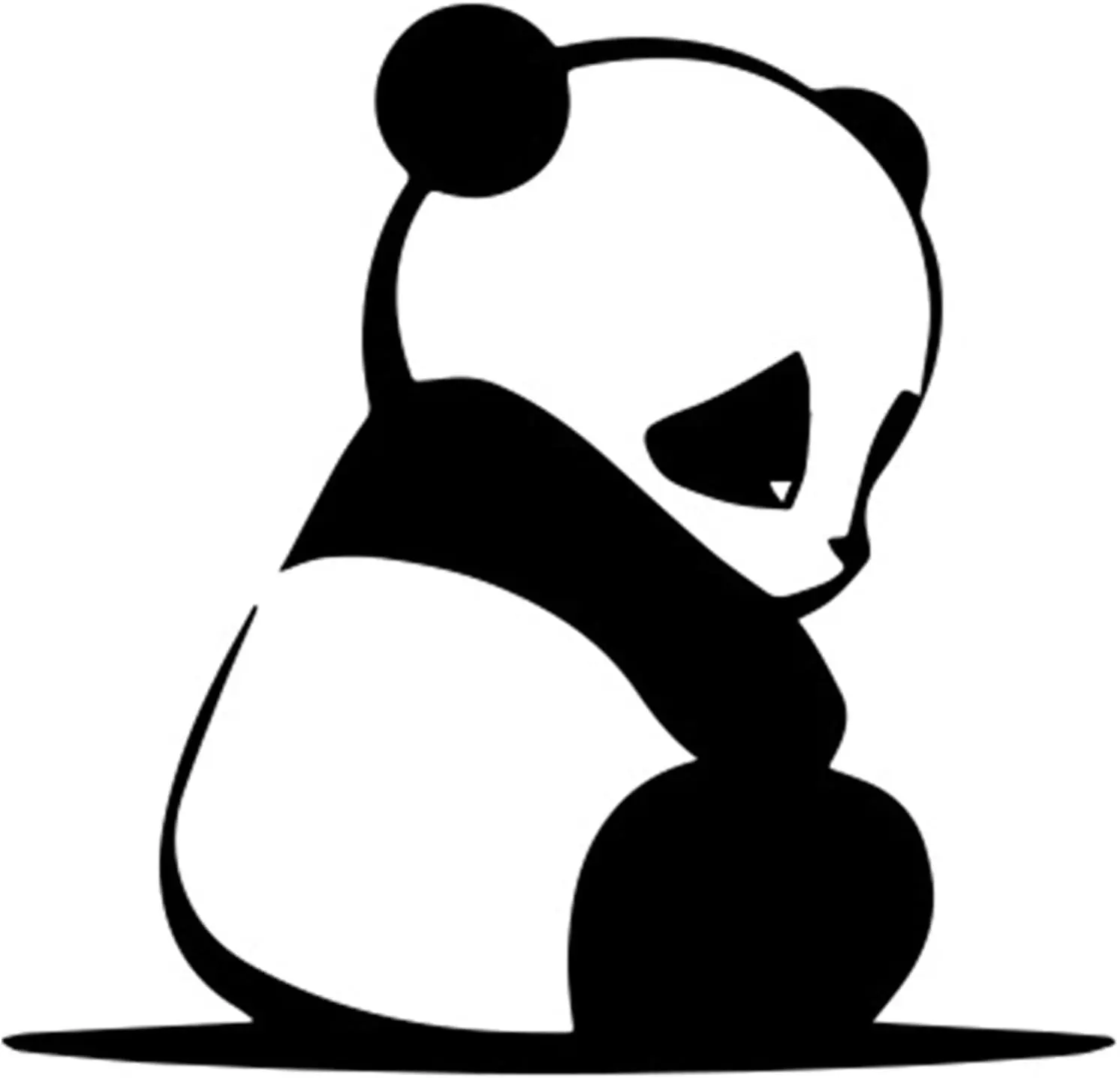

Panda Designs Funny Cute Sticker, Waterproof Vinyl Decal Sticker for Car Trucks Vehicle Laptops Windows,15cm