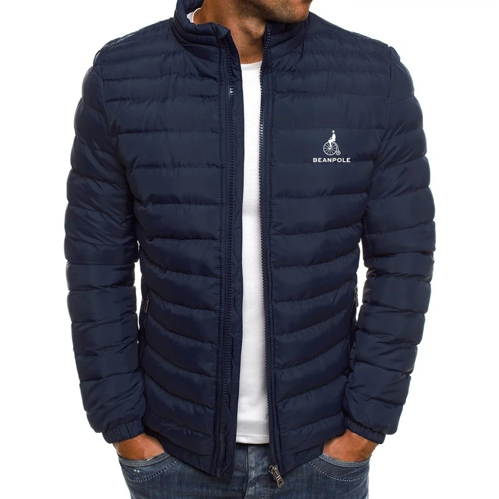 

2023 Men's Beanploe Fashion Fall/Winter Jacket for Men Collar Parker Men's Streetwear Jacket Zipper Stuffed men's jacket