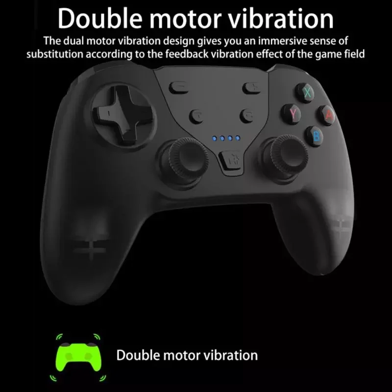 

NEW2023 Bluetooth- Gamepad Vibration Wireless Controller Programmable Joystick For Android/ios13//PS3