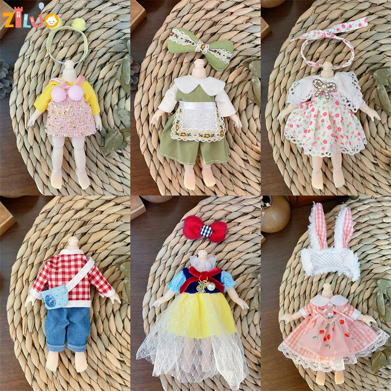 Одежда для куклы 1/8, аксессуары для кукол 15-17 см Ob11, костюм для куклы Bjd для девочек, игрушки, наряд, юбка, милая искусственная игрушка, подарок