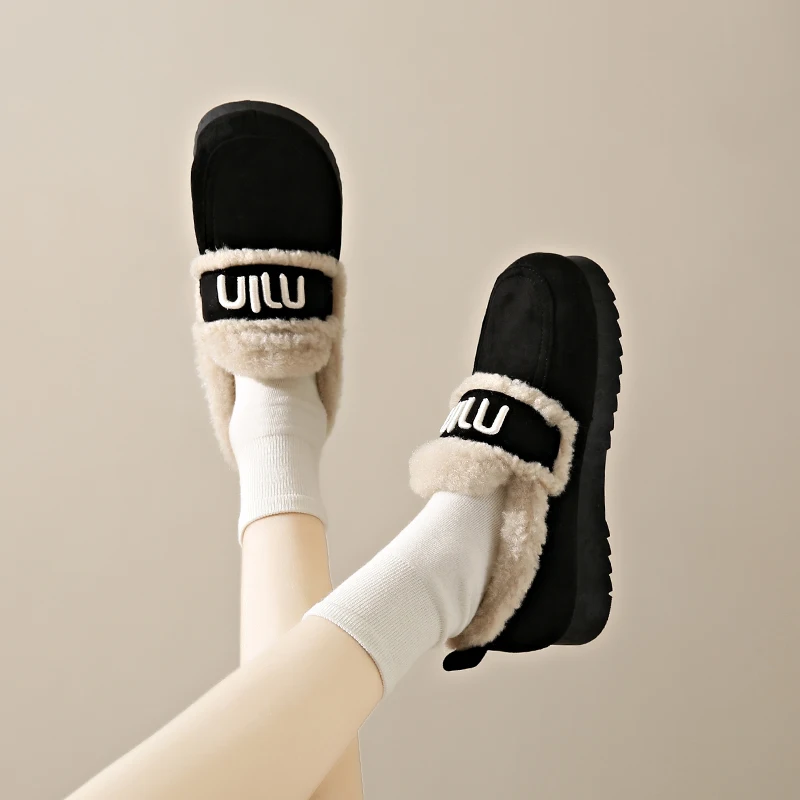 CRLAYDK модные зимние женские замшевые мокасины 2024 домашние лоферы без шнуровки на