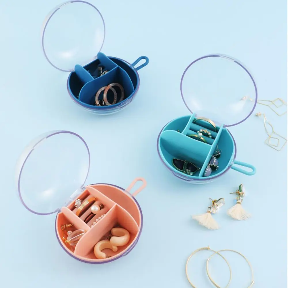 

Ring Box Creative Heart-shaped Travel Rings Round Necklaces Jewelry Box Jewelry Display Jewelry Container Storage Case