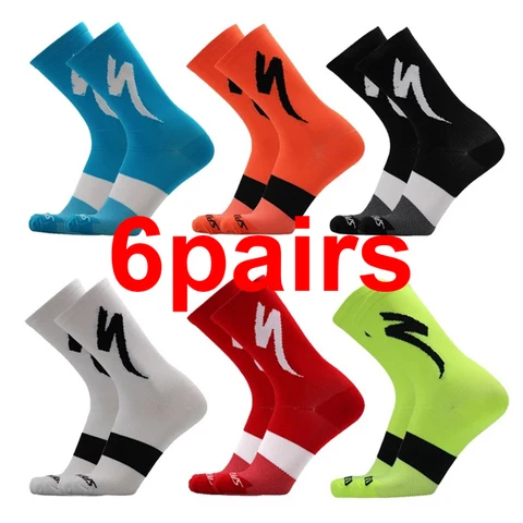 Летние велосипедные носки для мужчин и женщин, Специализированные спортивные гольфы для бега, велосипедные MTB носки, велосипедные носки