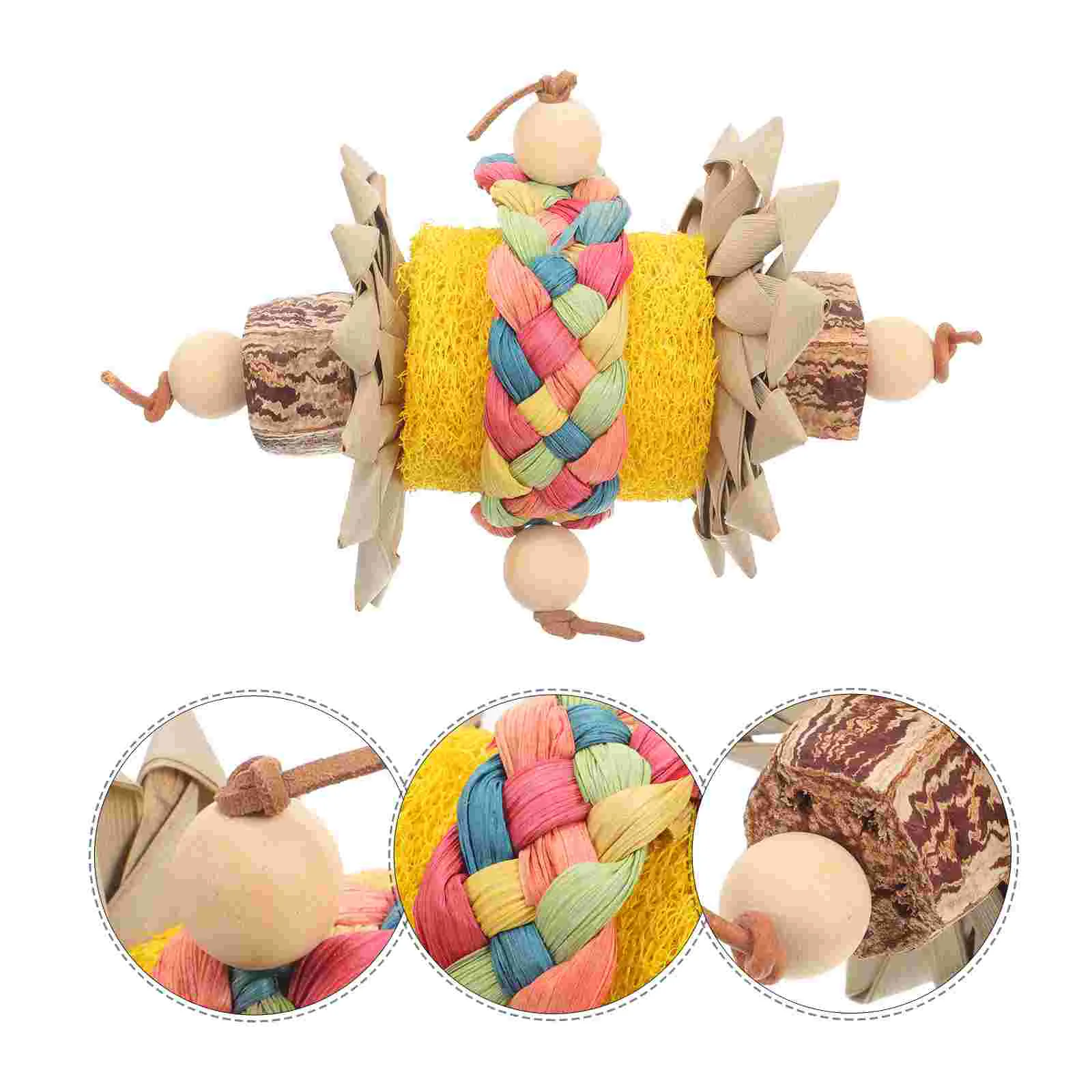 

Toys Parrot Chewing Parakeet Biting Diversion Long Tail Bird Beak Grinding Stone Molar