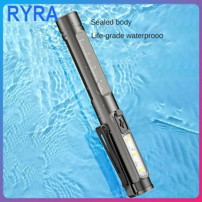 

Type-c Fast Charging Dual Light Source Pen Light Living Grade Waterproofing Exemption Level Lighting Portable Metal Clip