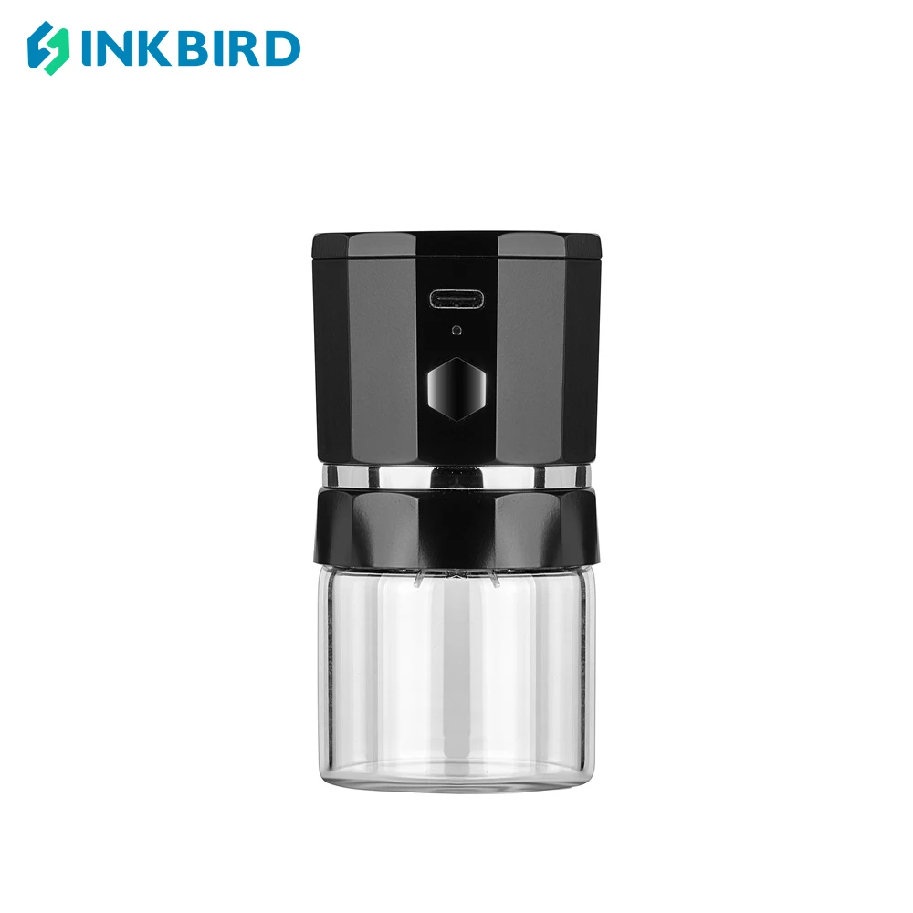 

SOVIDER Mini Electric Grinder Portable Vanilla Grinder USB Rechargeable Mill with A Cleaning Brush For Herb Tea Rosemary