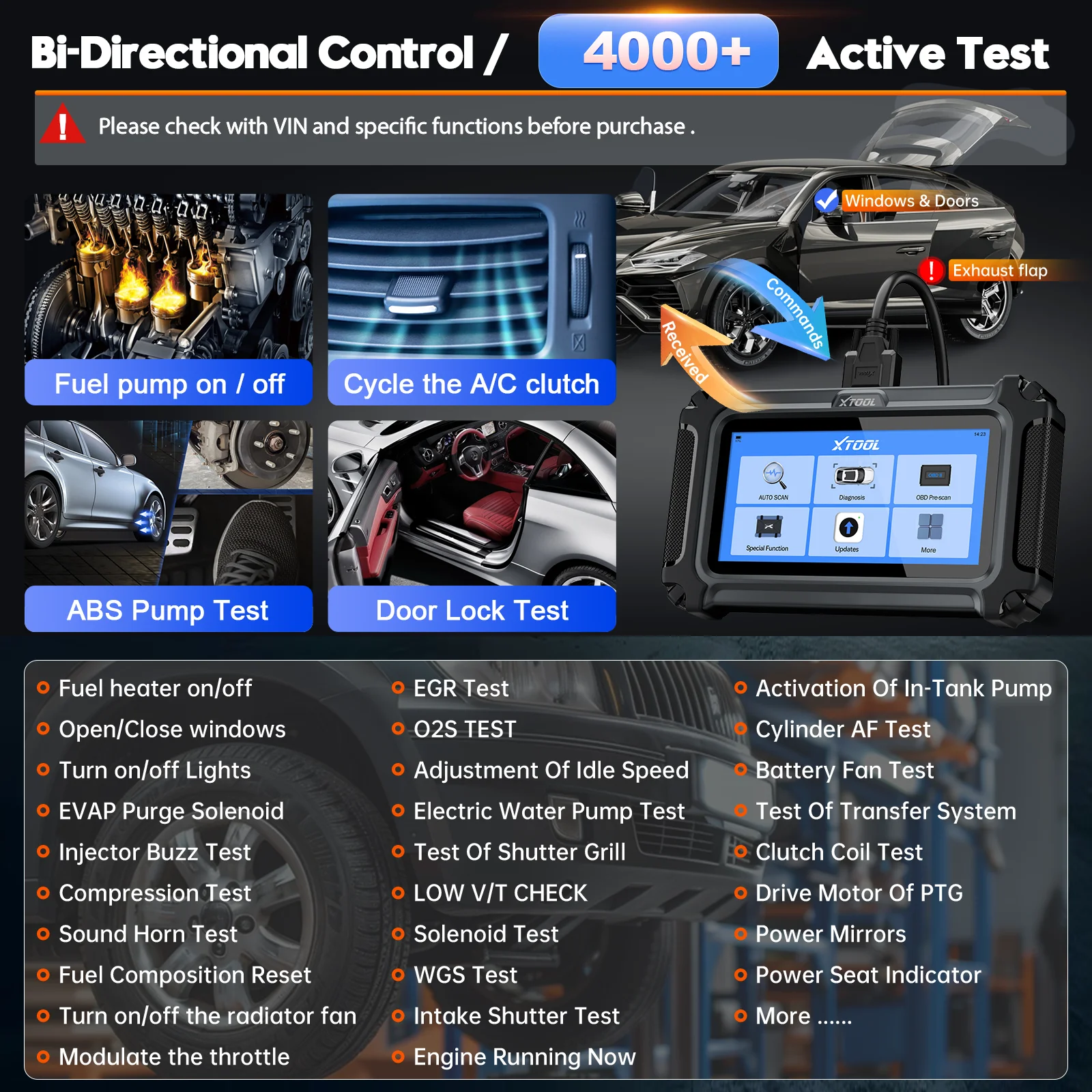 Фото Автомобильный сканер XTOOL IP500-DJC для Chrysler/Jeep/Dodge, все системы автомобильного диагностического инструмента, программное обеспечение, бесплатное обновление, добавление FCA AutoAuth №4