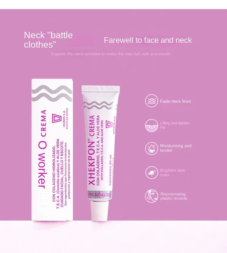 Фото Xhekpon комбинированный уход за кожей Шеи выцветание морщин натуральное извлечение красивый и здоровый подходит для беременных женщин 40 мл №2