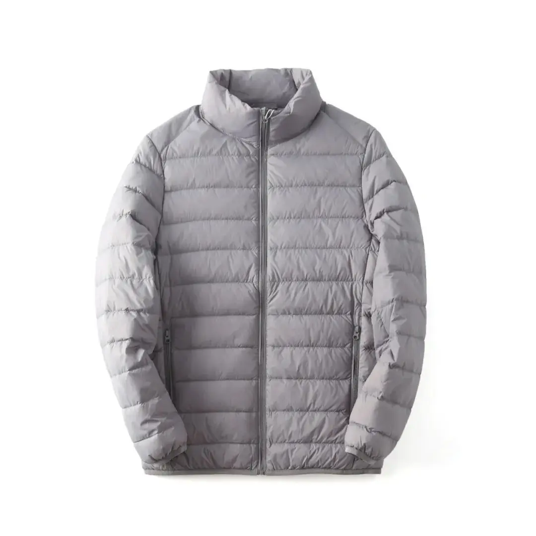 Autumn and Winter Luxury Men's 90% White Duck Lightweight Down Jacket No Hood High Quality Jackets For Men