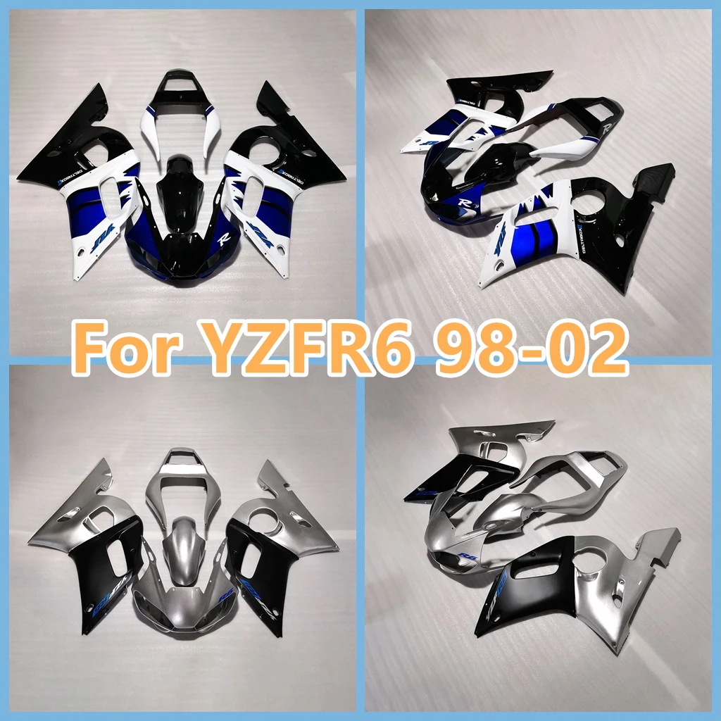 Комплект обтекателей для YAMAHA 1998 1999 2000 2001 2002 YZF R6 98-02