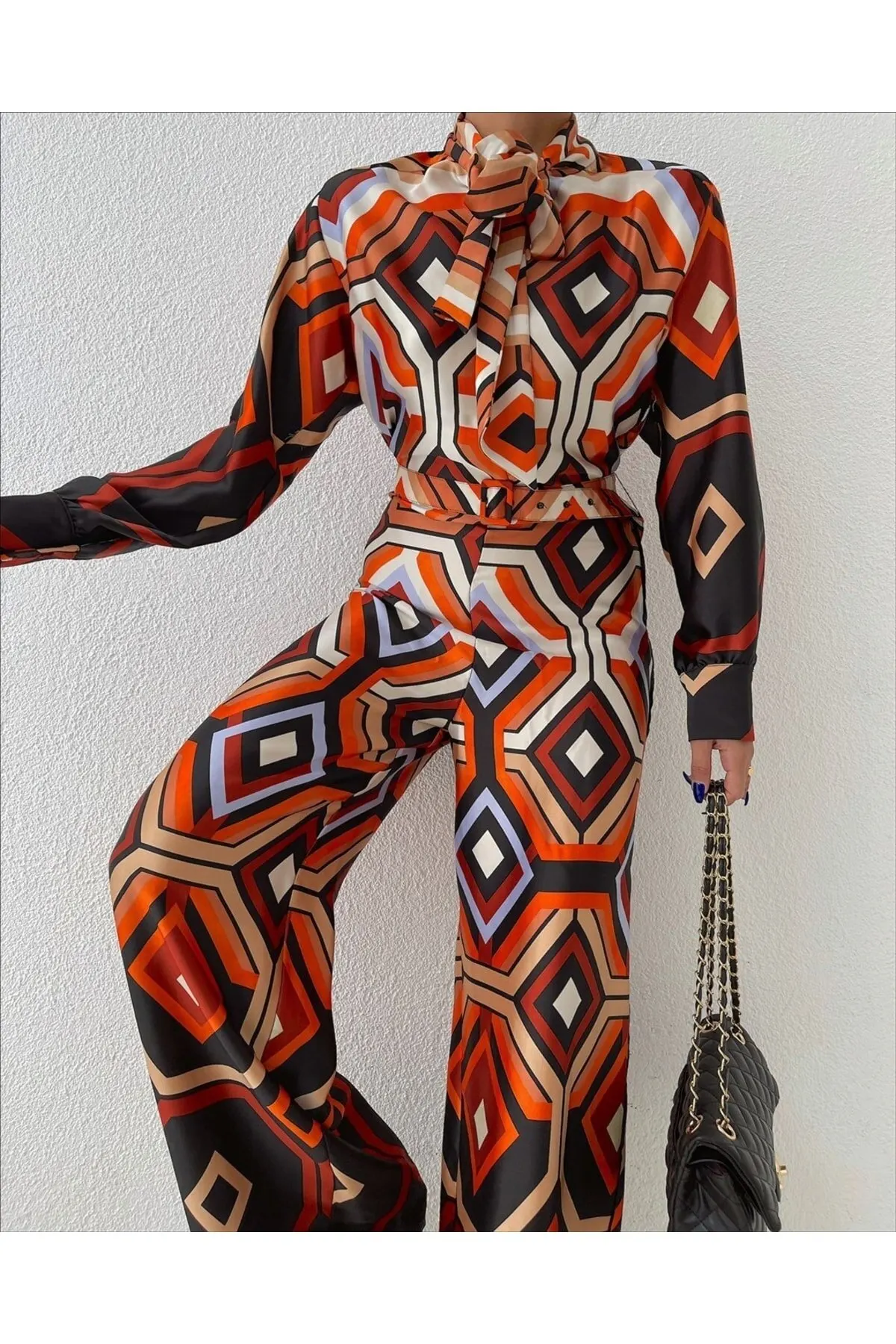 

Women's Overalls Casual Belted Belted Scarf Hot Style Quality Fabric Sleeveless Baggy Trousers Casual Jumpsuit