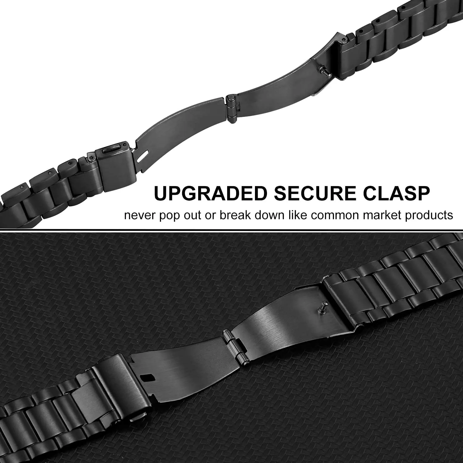 22mm Titanium Metal Strap for Huawei Watch 3 Band GT2 GT3 Pro 46mm for Honor Magic Watch 2 46mm GS Business Bracelet Wristband