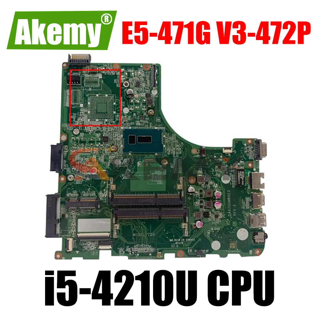 

Da0zq0mb6e0, для acer aspire V3-472 V3-472P E5-471 системная плата, NBMN211001 (с фотографией), тест ОК