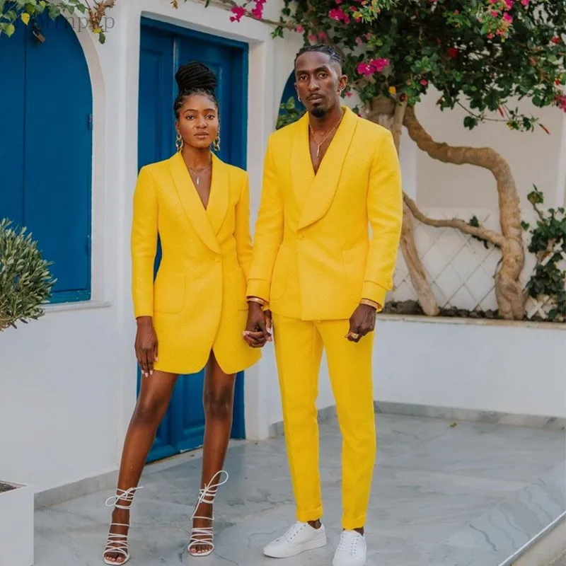 

Мужской костюм из двух предметов, желтый пиджак с отложным воротником и одной пуговицей, Блейзер, жакет, смокинг для свадебной вечеринки