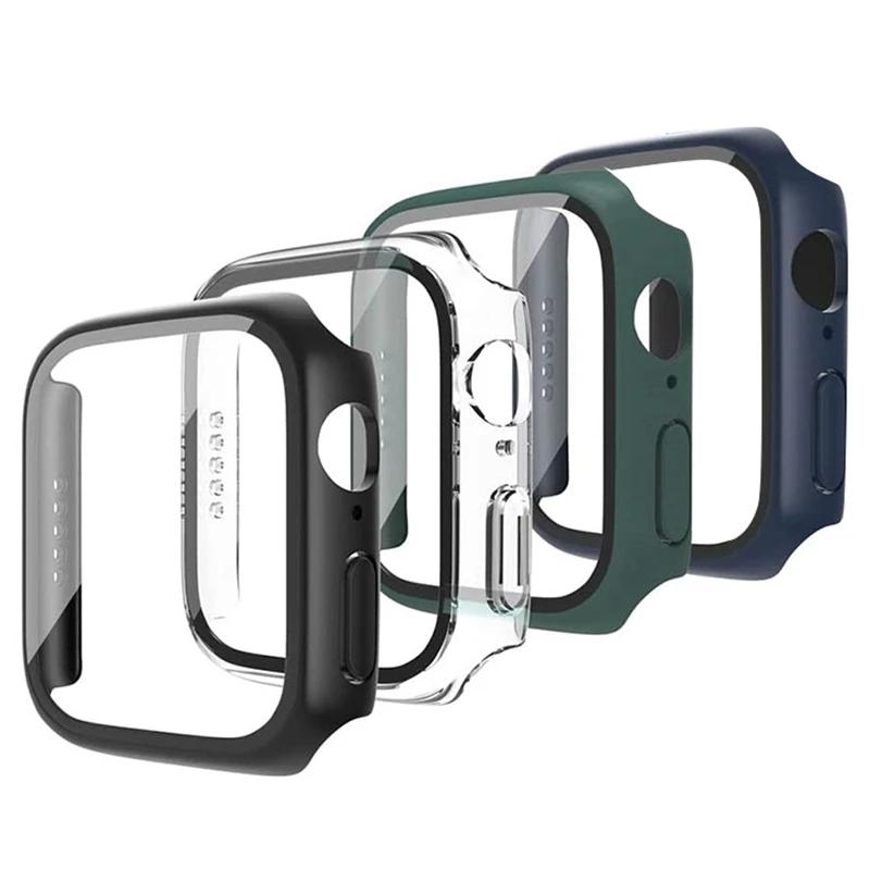 

Защитный чехол из закаленного стекла для Apple Watch серии 7, 4 шт.