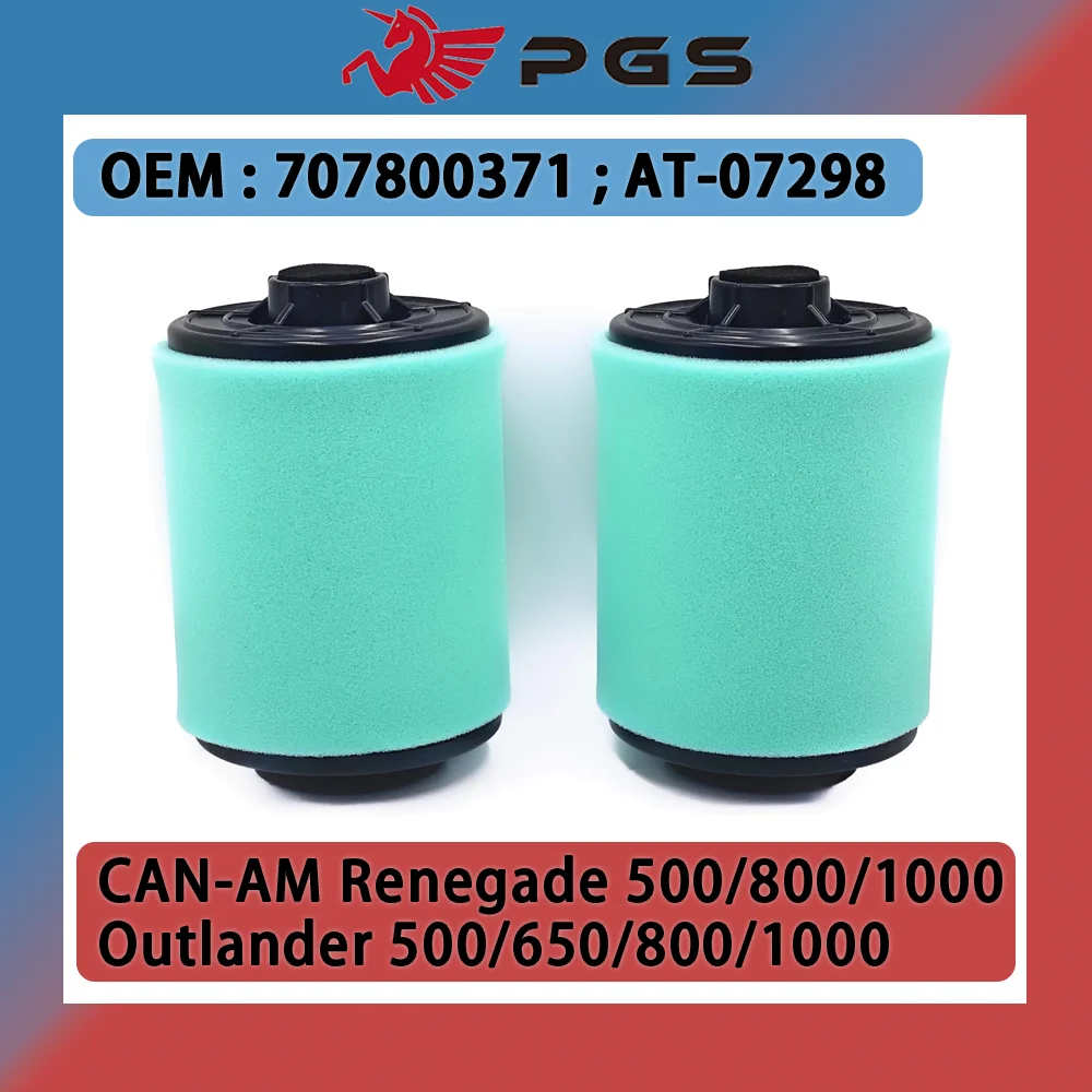 

2 шт. воздушный фильтр двигателя для BRP AT-07298 707800371 Can‐Am Outlander 500 800 1000 4x4 DPS EFI ATV Renegade
