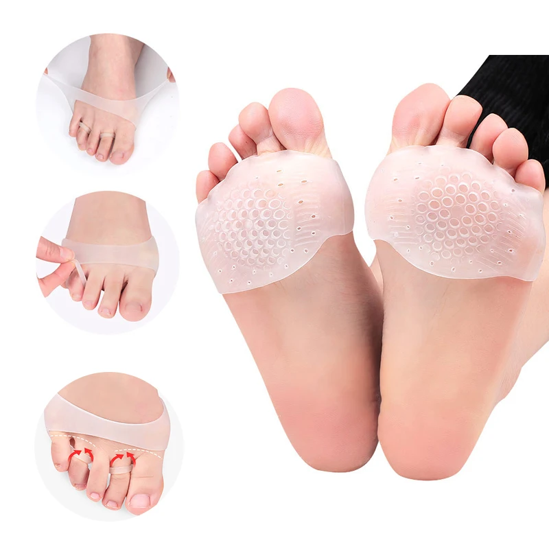 

1Pair Metatarsal Pads Toe Ring Silicone Insoles Foot Cushions Gel Pads Pain Relief Bunion Forefoot Cushioning Foot Care Tools