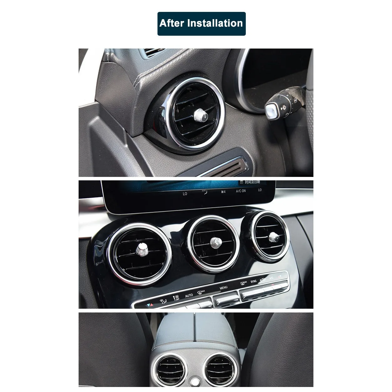 Приборная панель кондиционера для Benz C Class W205 GLC W253 15-21 средний выход Tuyere A/C