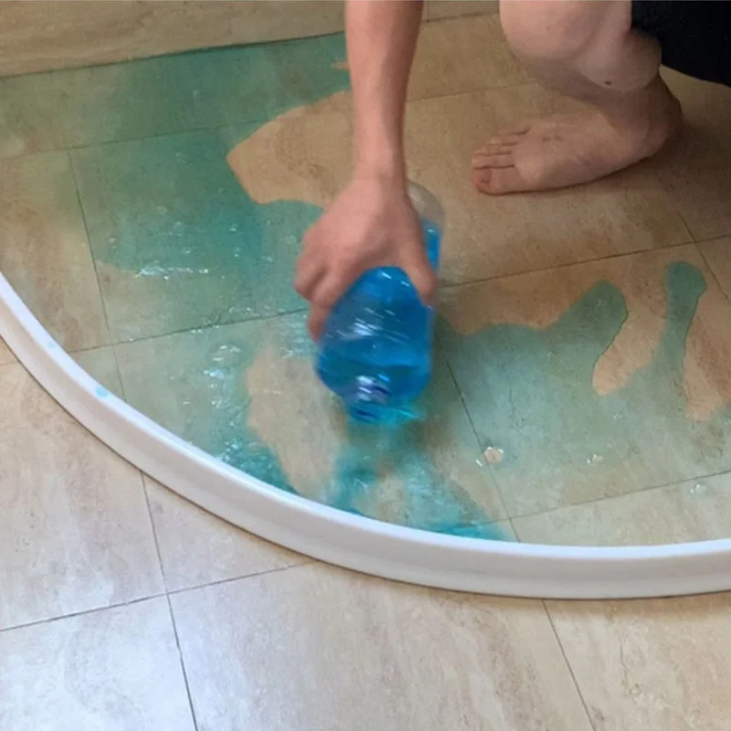 2m bathroom water stopper blocker shower dam retaining non slip dry and wet separation flood barrier door bottom sealing strip free global shipping